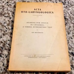 Antique Speech Pathology manual from Denmark 🇩🇰